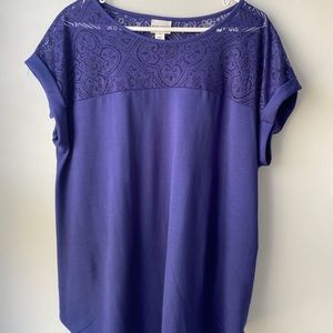 Ava and Viv blue plus top